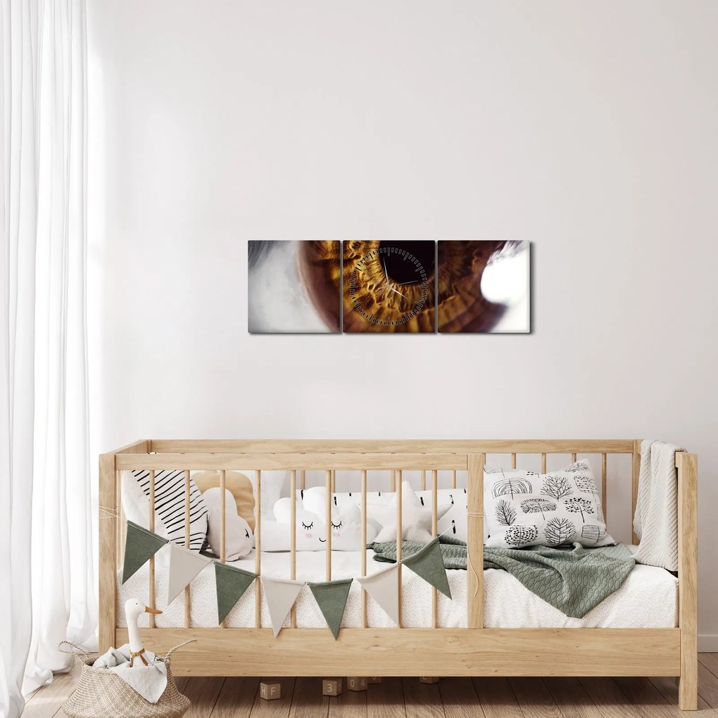 Tablou - Ochi (cu ceas) (90x30 cm)