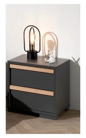 Noptieră de copii gri închis London – Vipack