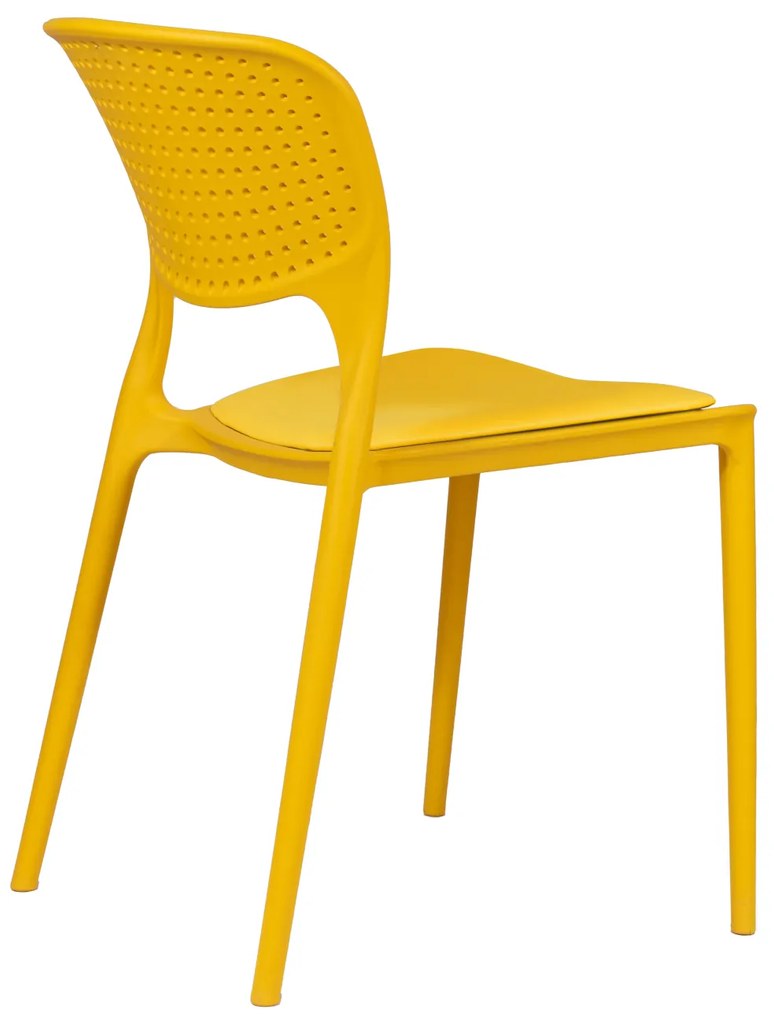 TODO Galben cu pernă galbenă - SCAUN MODERN PENTRU BUCĂTĂRII, GRĂDINI, CAMERE DE CAFEA (FIXE)