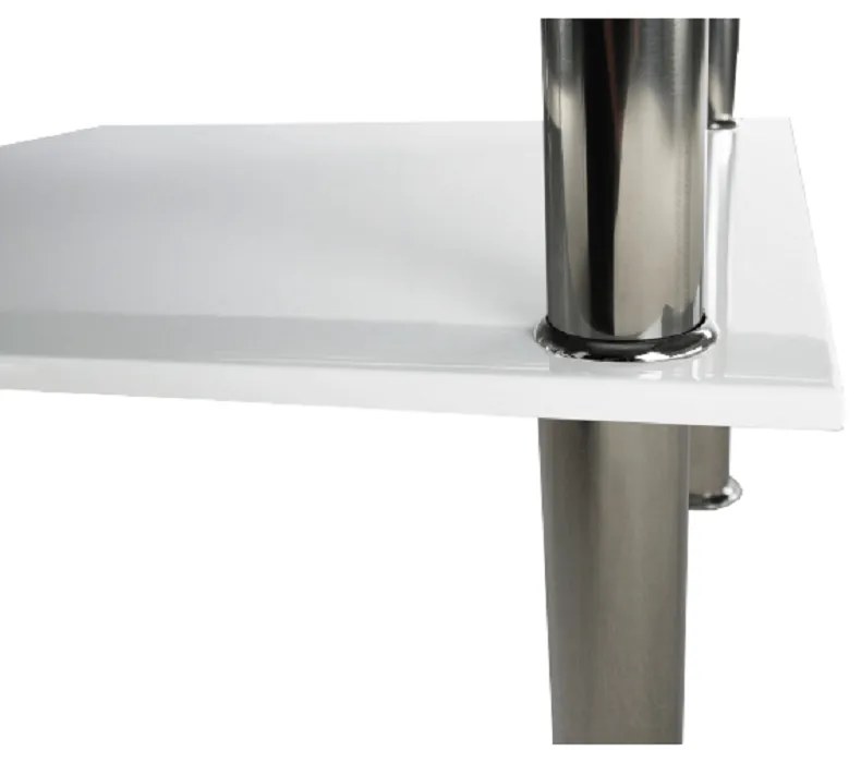 Masuta cafea, alb extra luciu ridicat HG/ sticla, SVEN