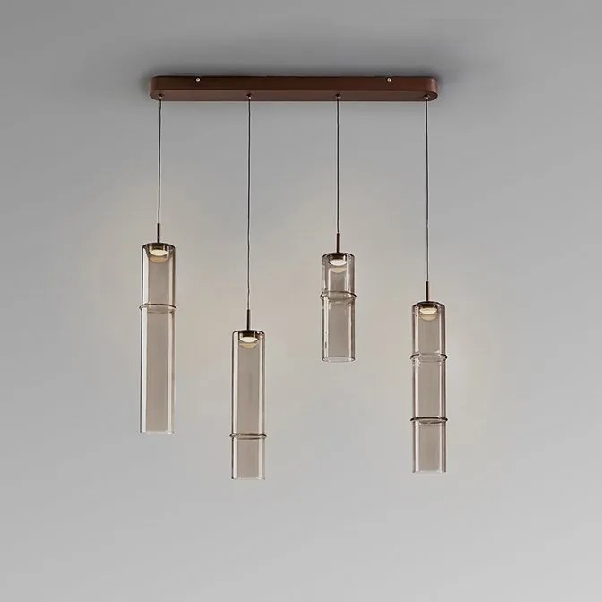 Lustra liniara cu 4 pendule suspendate LED Canas