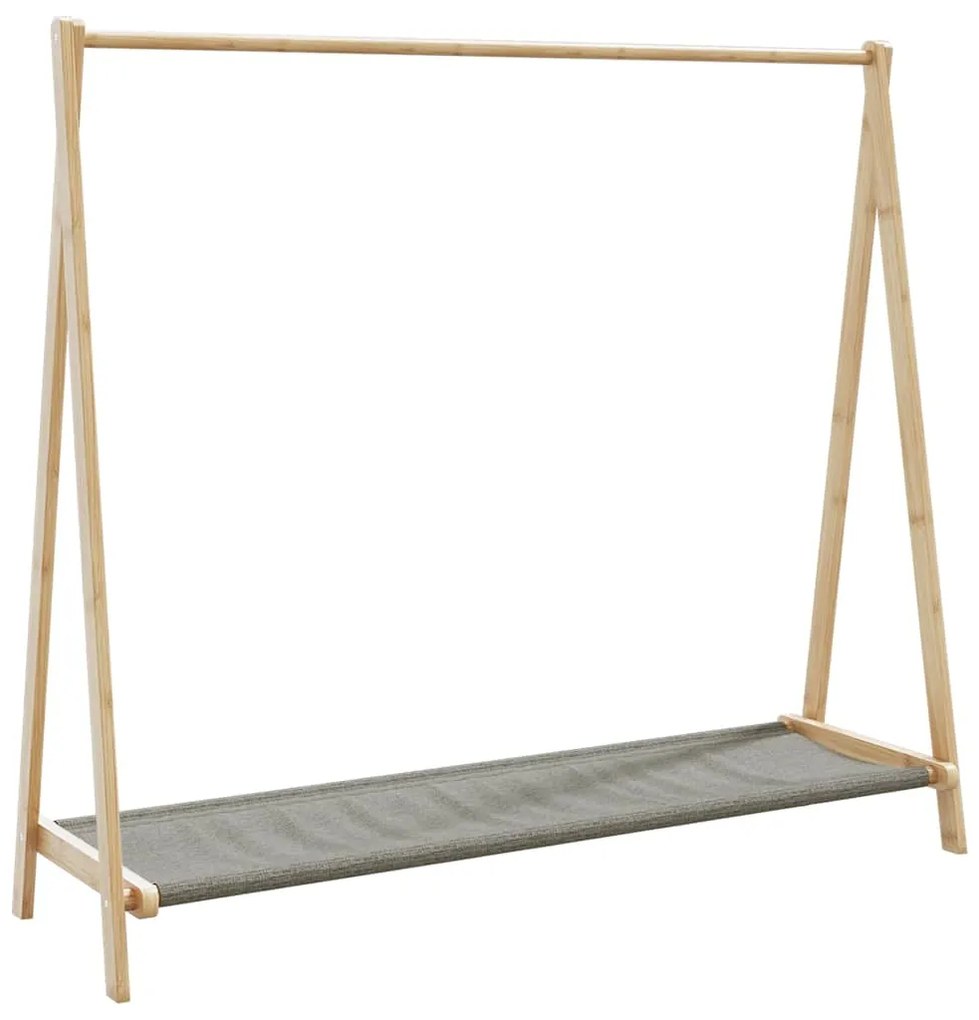 vidaXL Cuier pentru haine cu rafturi, 106x34x102 cm, bambus