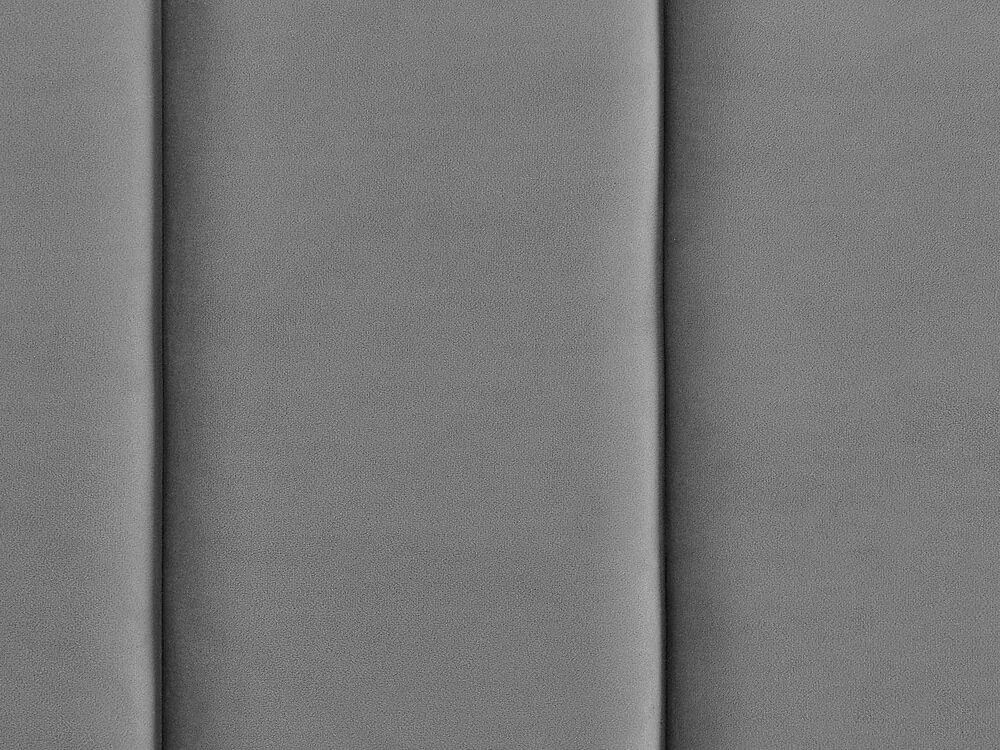 Pat matrimonial 160 cm VINNETTE (textil) (gri) (cu somieră). 1018563