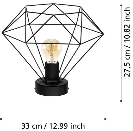 Eglo 43004 - Lustră aplicată TARBES 1xE27/60W/230V