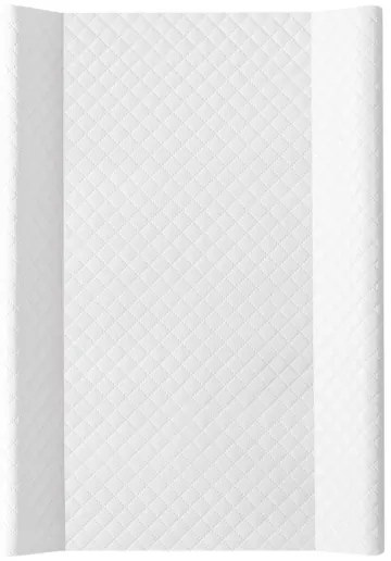 Saltea bilaterală pentru înfășat cu placă fixă COMFORT 50x70 cm albă CebaBaby