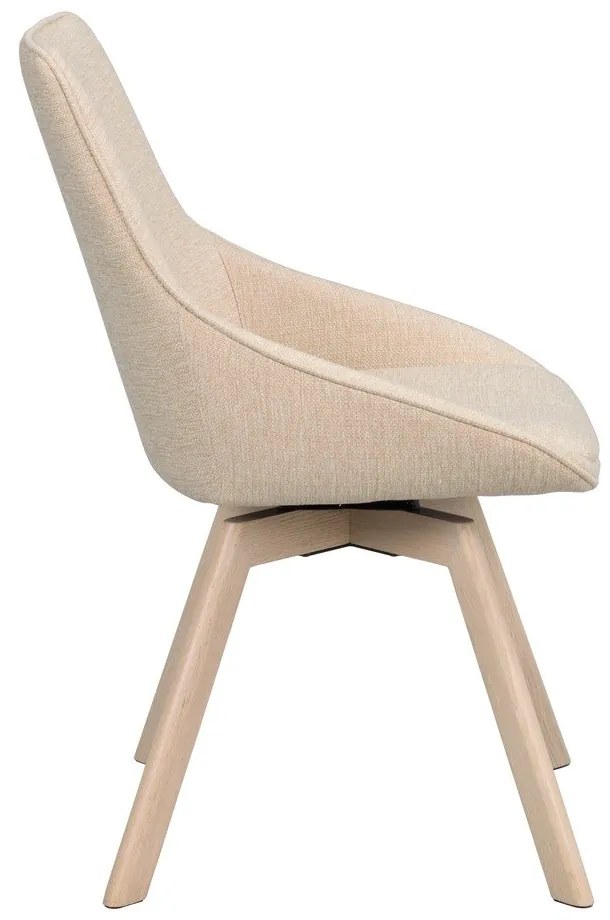 Scaune de dining bej 2 buc. Alison – Rowico