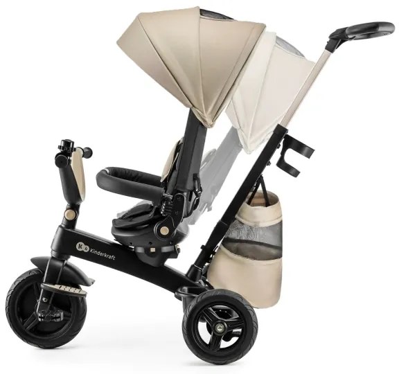 KINDERKRAFT - Tricicletă 5 în 1 pentru copii EASYTWIST, bej