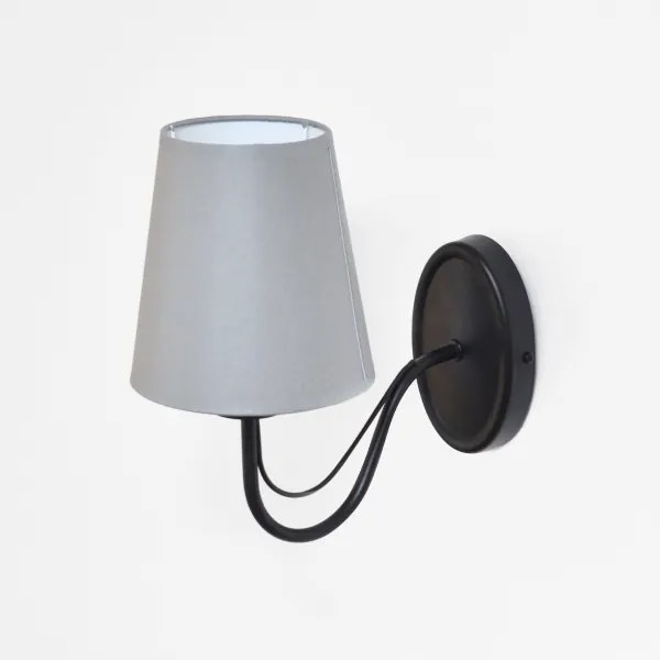 Lampă de perete MALBO 1xE27/15W/230V gri/negru