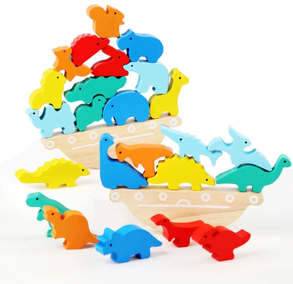 Jucărie de îndemânare din lemn pentru echilibrare animală