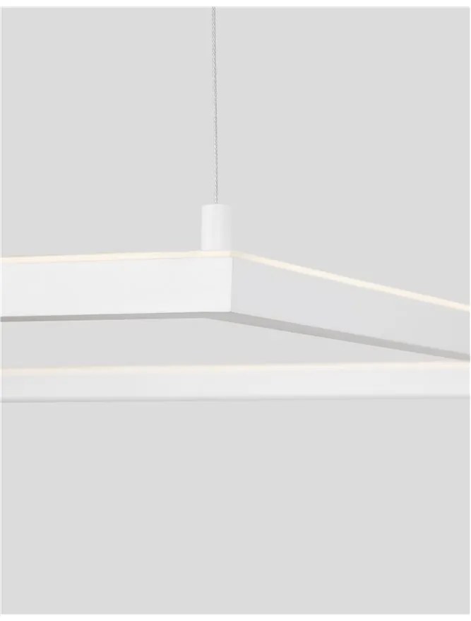Lustra suspendata LED dimabila design modern ETERNA alb NVL-9990733