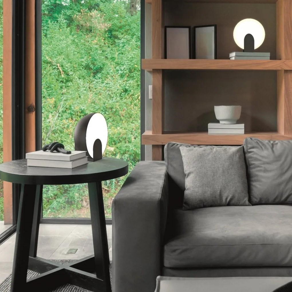 Veioza, Lampa de masa LED design ambiental OCULO negru