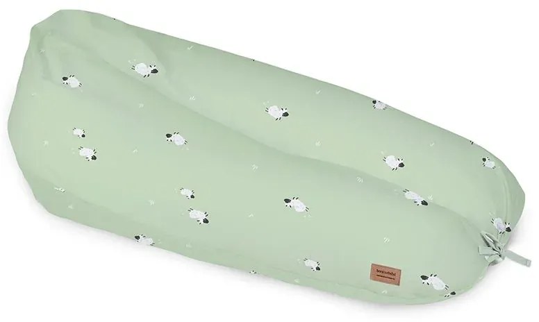 Perna pentru gravide si alaptare, husa detasabila din bumbac 100%, 190 cm, Funny Farm