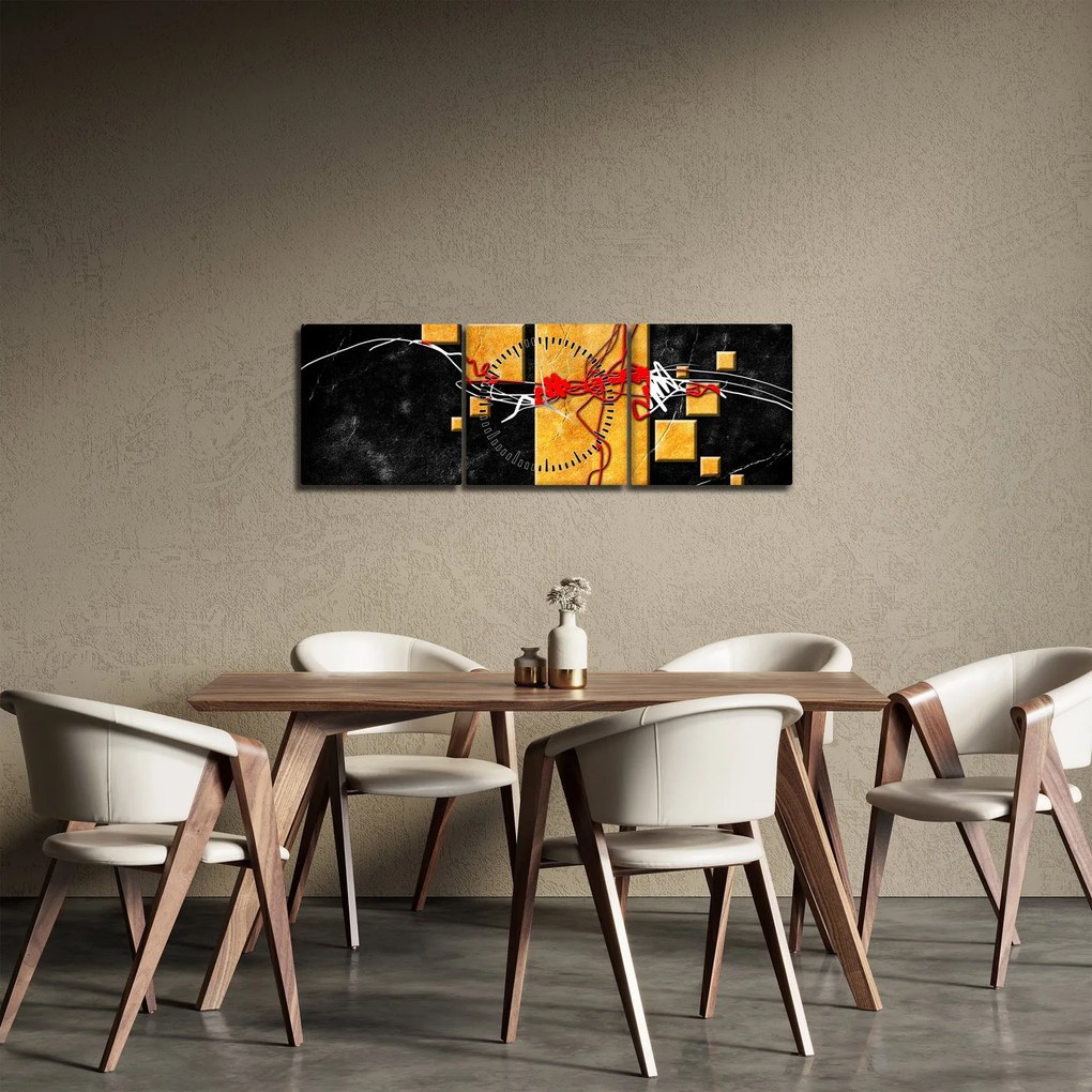 Tablou abstract - Dansatoare (cu ceas) (90x30 cm)