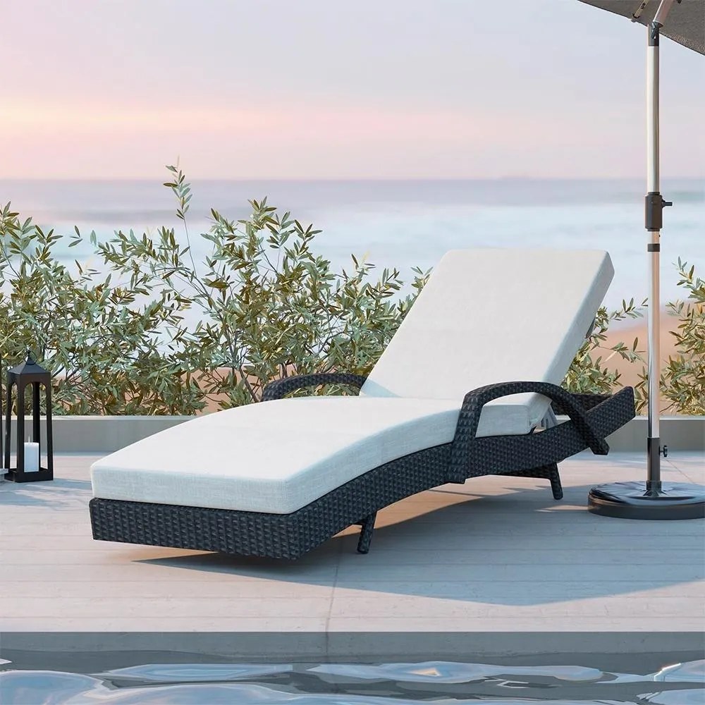 Șezlong de grădină pentru relaxare Avenberg VARADERO negru/gri