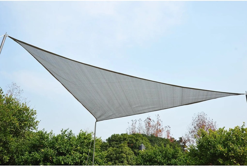 Copertina solara forma triunghiulara Gri 6 x 6 x 6 m
