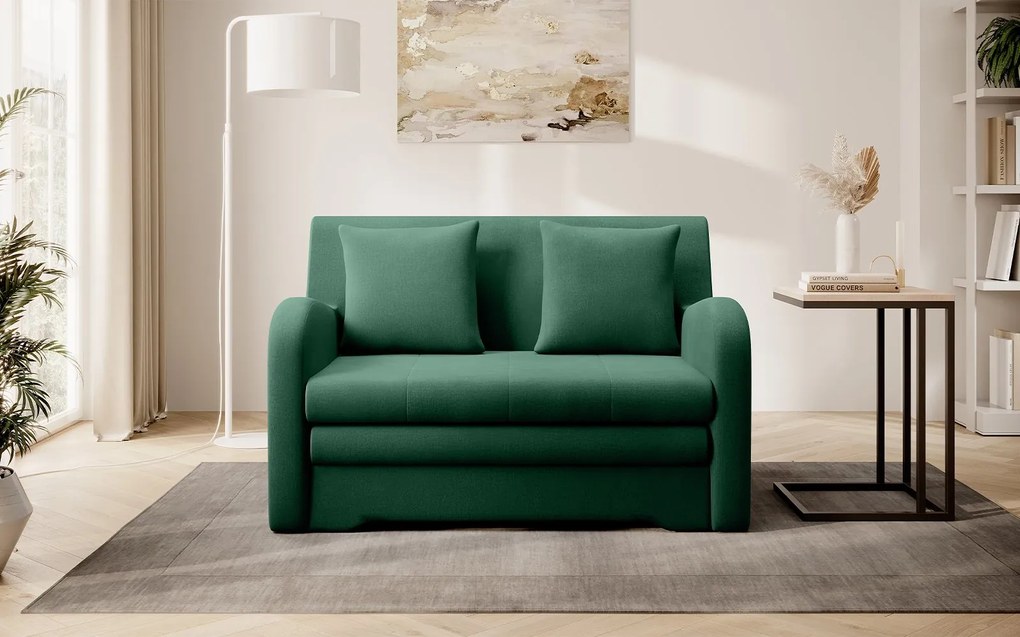 Canapea lemn masiv extensibilă Ario Personalizabilă, 130 × 103 × 85 cm