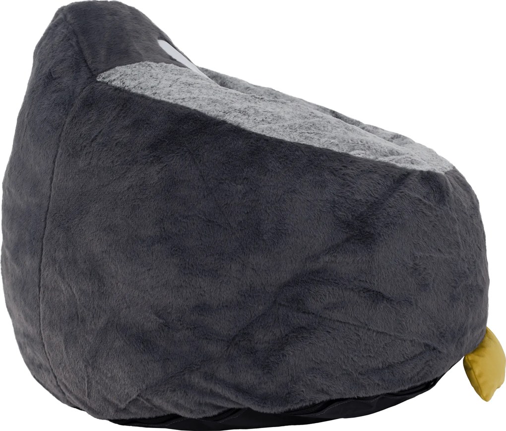 Fotoliu tip sac pinguin, gri, PINGO