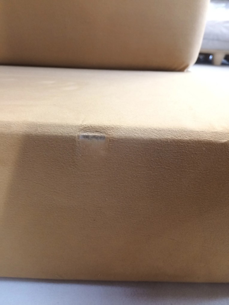 OFERTA Canapea extensibila reversibila in forma de L SILVIANO 230x140 cm, mustar II calitate.