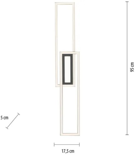 Lustră LED aplicată dimabilă ASMIN LED/45W/230V Leuchten Direkt 14696-18