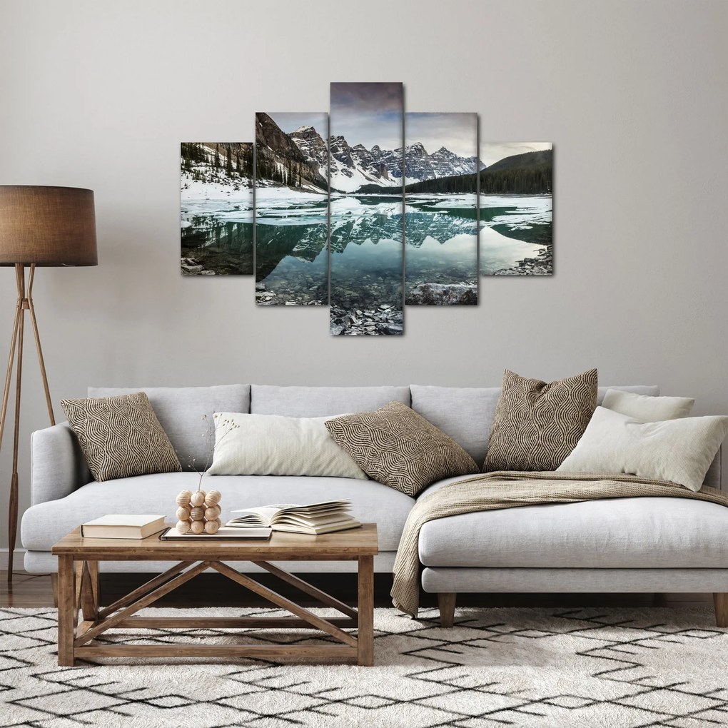 Tablou - lacul iarna (150x105 cm)