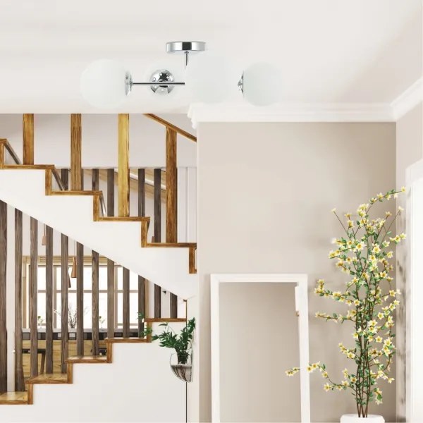 Lustră aplicată MADDIE 4xE14/5W/230V crom lucios