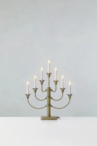 Markslöjd 706282 - Sfesnic de Crăciun GYLLING 7xE10/3W/230V alamă