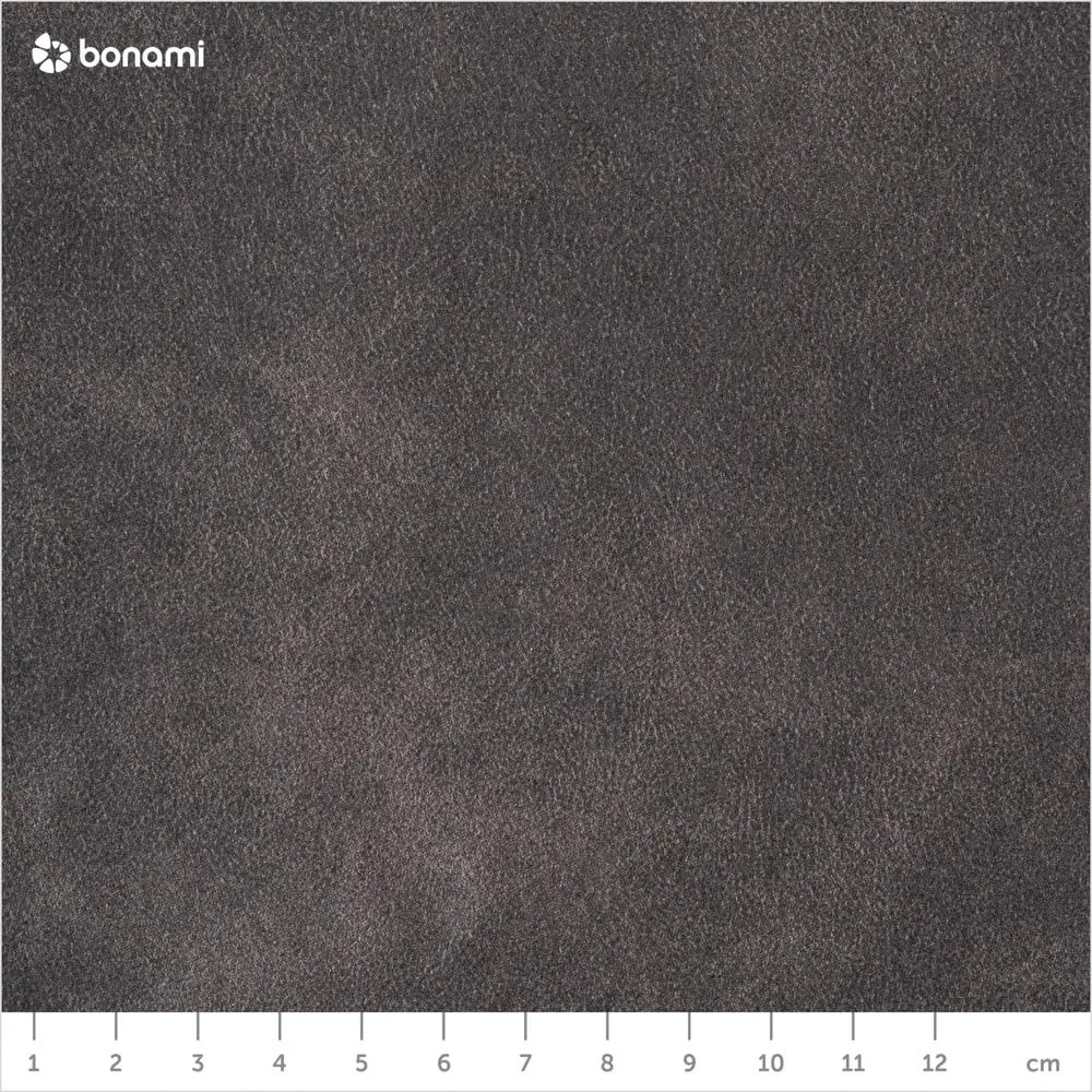 Taburet gri antracit cu tapițerie din imitație de piele Hamburg – Scandic