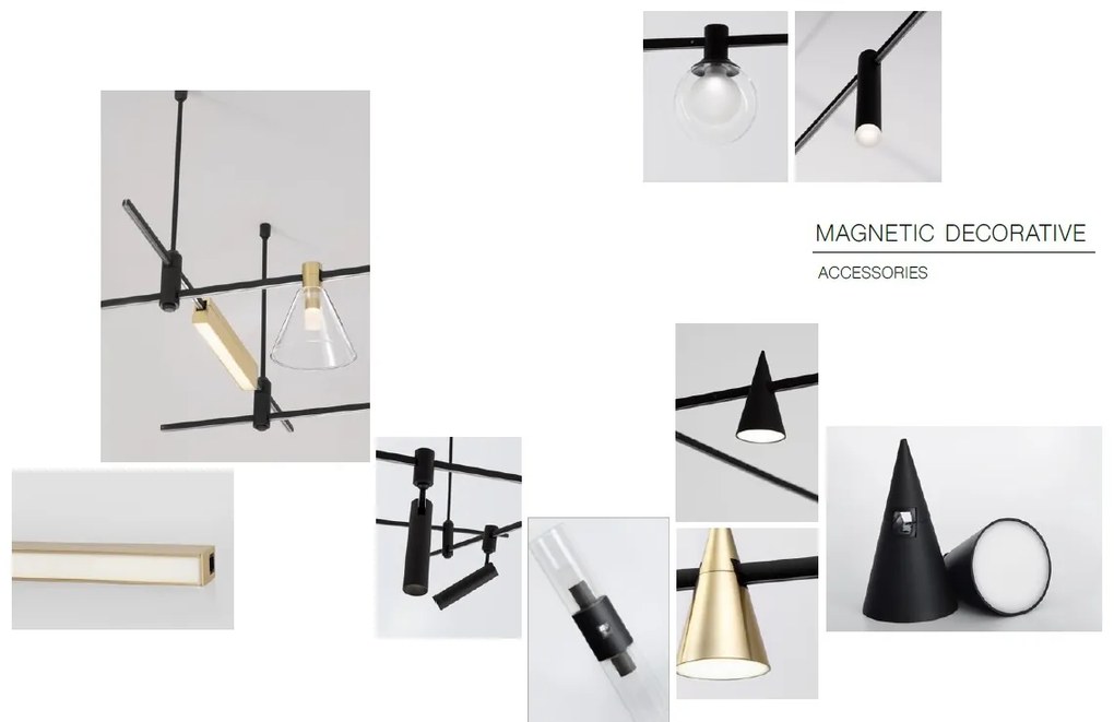 Sistem tubular magnetic-decorativ GRAMMI 01, L-150cm NVL-9180563