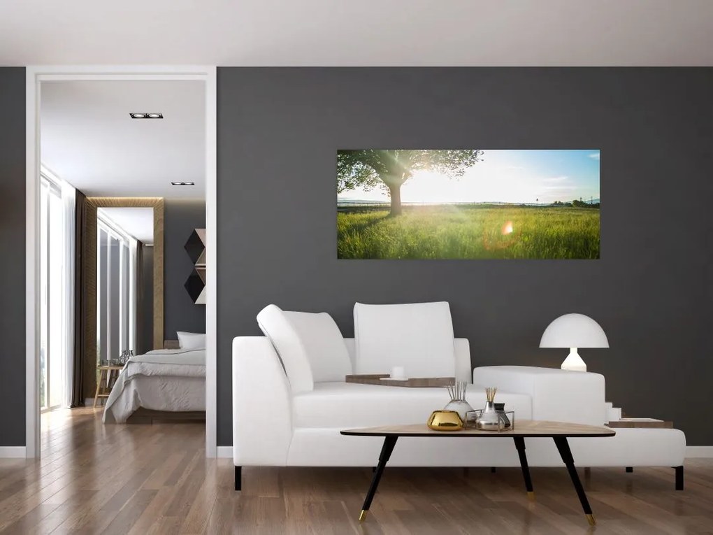 Tablou - Copac în câmp (120x50 cm)