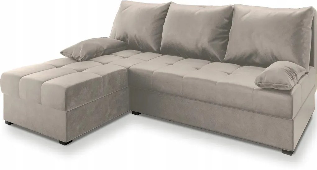 OFERTA Canapea de colț extensibila crem ZENA, reversibila clasa a II-a