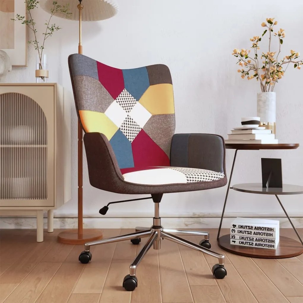328193 vidaXL Scaun de relaxare, textil, petice