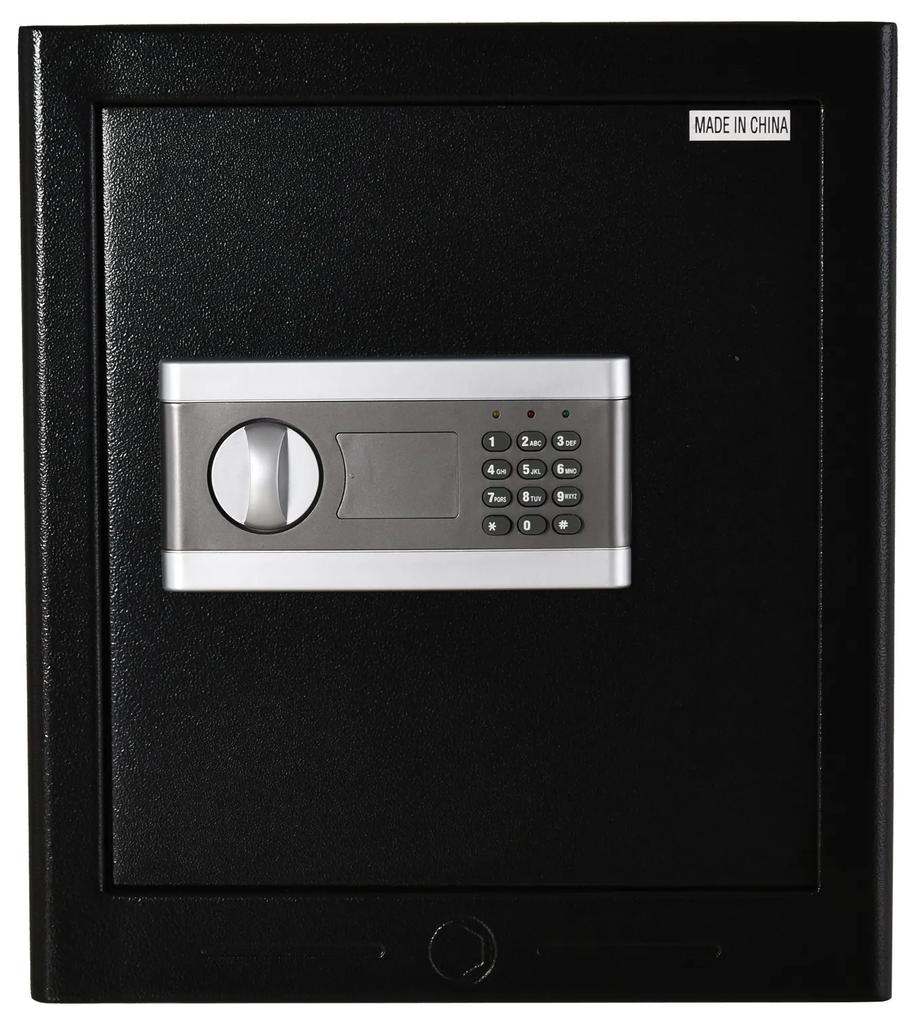 HOMCOM, seif otel inchidere electronica, 38x31x42.7cm, negru | Aosom Ro
