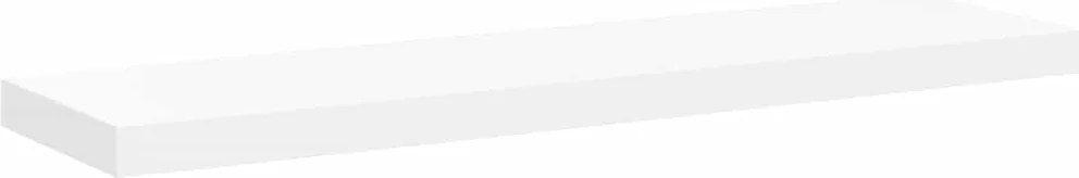vidaXL Raft de perete suspendat, alb, 90x23,5x3,8 cm, MDF