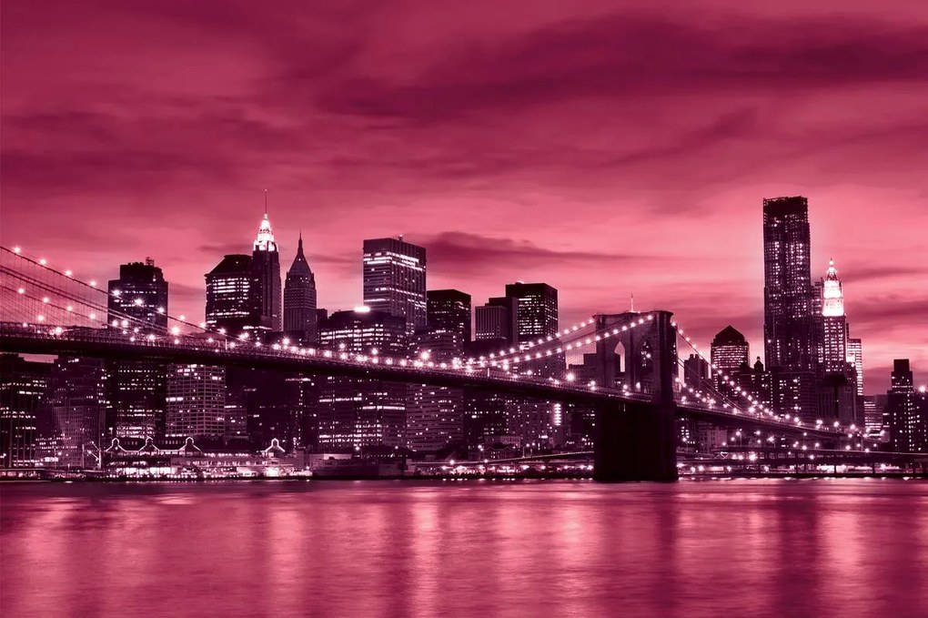 Fototapet - New York Brooklyn Bridge City (152,5x104 cm)