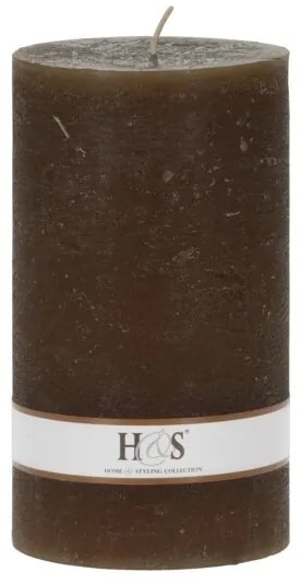 Lumanare Rustiq, maro, 9x15 cm - modele diverse