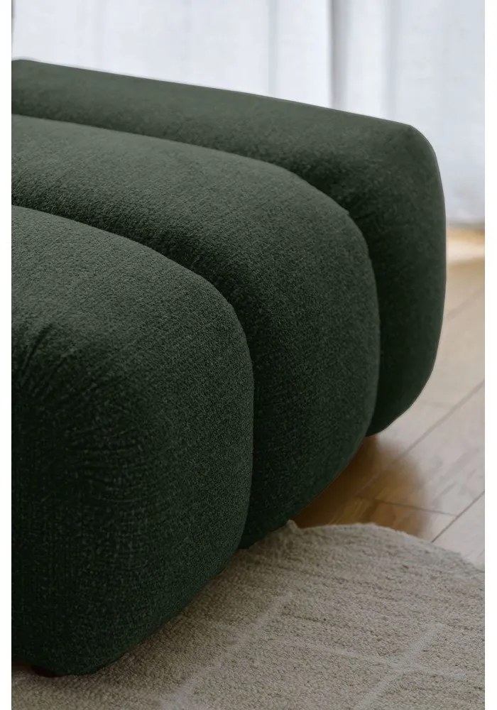 Colțar verde închis (cu colț pe partea dreaptă/cu șezlong) Shell – Miuform