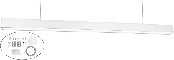 Top Light - LED Lampă de tavan aplicată/suspendată HORIZON LED/40W/230V albă