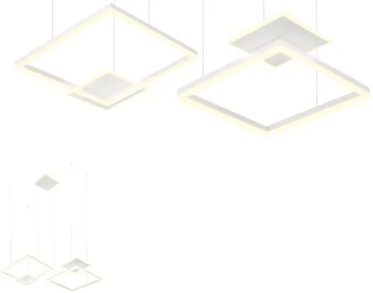 Redo 01-2614 - Lustră LED dimabilă suspendată pe cablu SIGUA, LED/137W/230V, CRI 90, albă