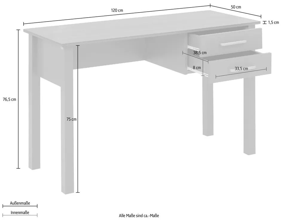 Birou 50x120 cm Marion - Støraa