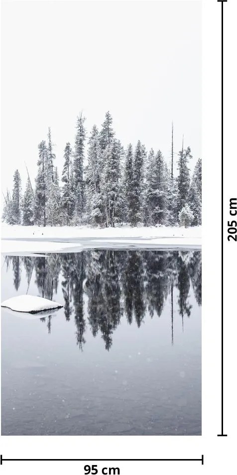 Fototapet pentru ușă - A fost alb... (95x205cm)