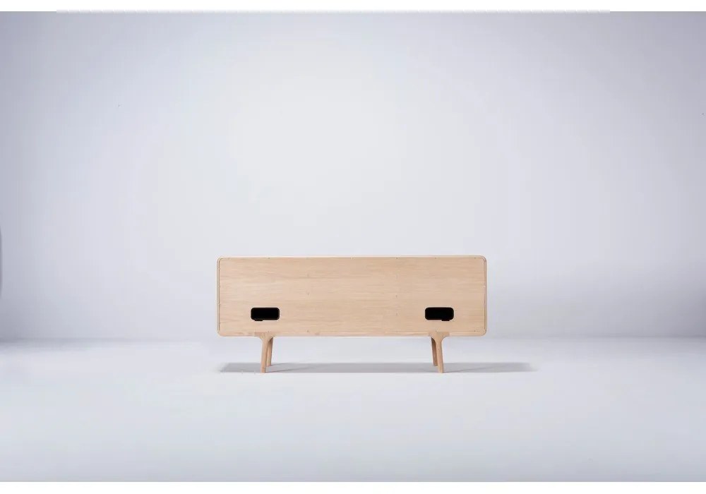 Comodă TV din lemn masiv de stejar Gazzda Fawn Natural