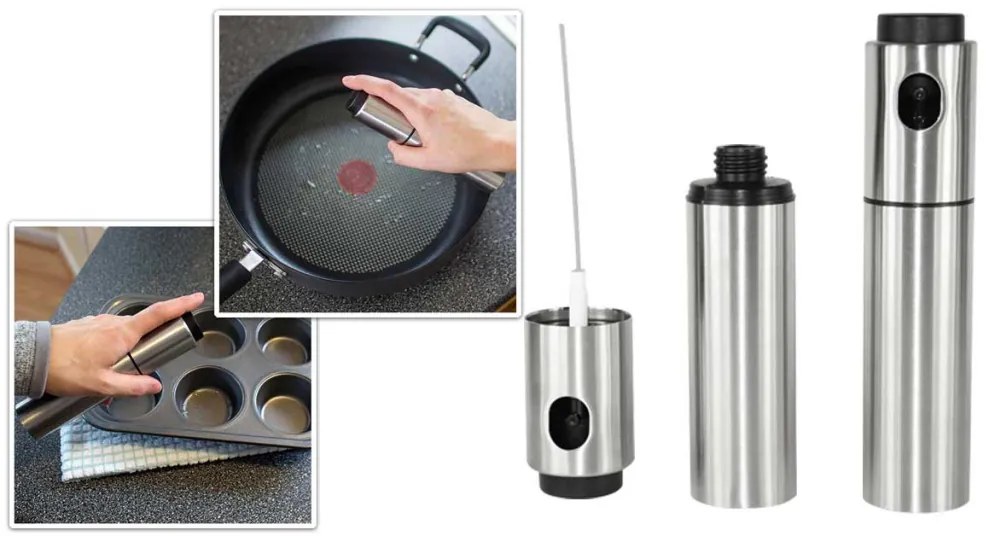 Pulverizator ulei, recipient din inox