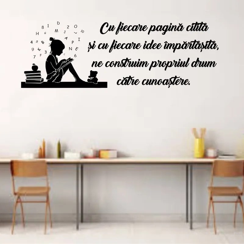 Sticker perete Fiecare pagina citita