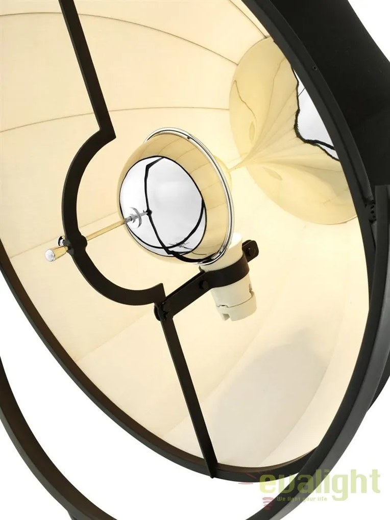Lampadar cu trepied si abajur din tesatura Vertigo 110509 HZ
