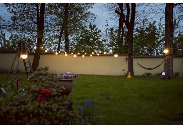 Lanț LED decorativ de exterior Kanlux 38031 GARLAND STONO 10xLED/10W/230V 6m IP67