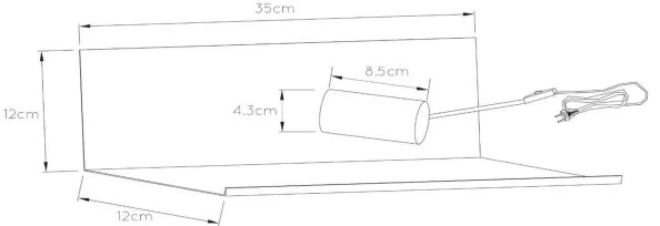 Lucide 06218/01/31 - Aplică perete SEBO 1xE27/40W/230V alb