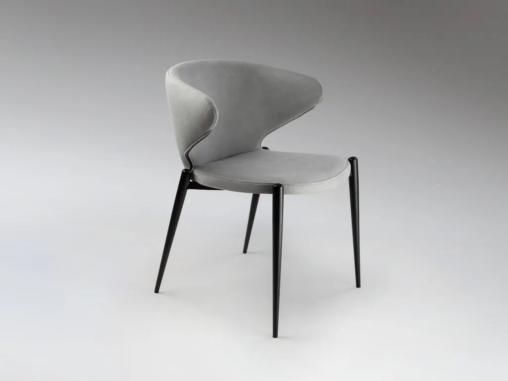 Scaun dining design elegant Alize gri