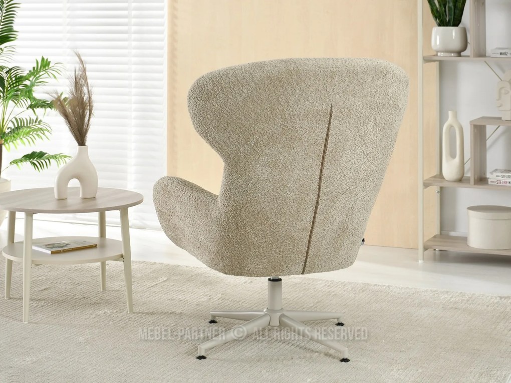 Fotoliu Trudy (bej + crem). Promo -13%. 1110434