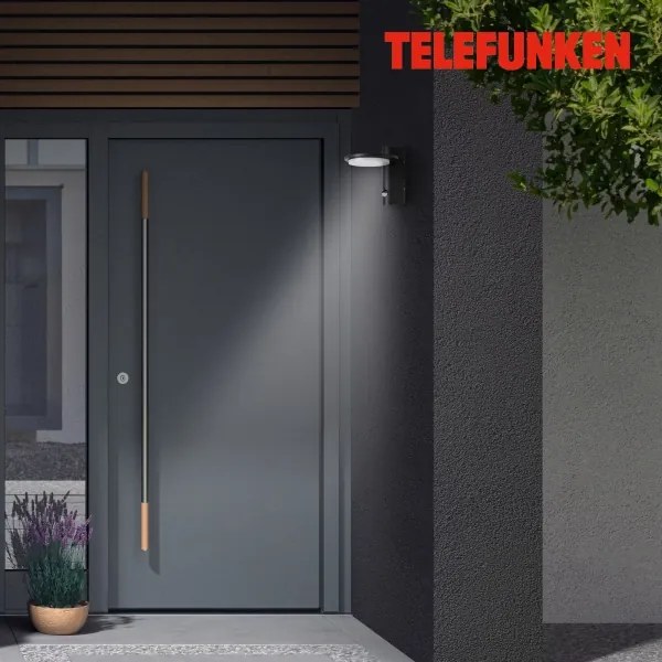 Aplică LED de exterior cu senzor Telefunken 312505TF LED/10W/230V IP44
