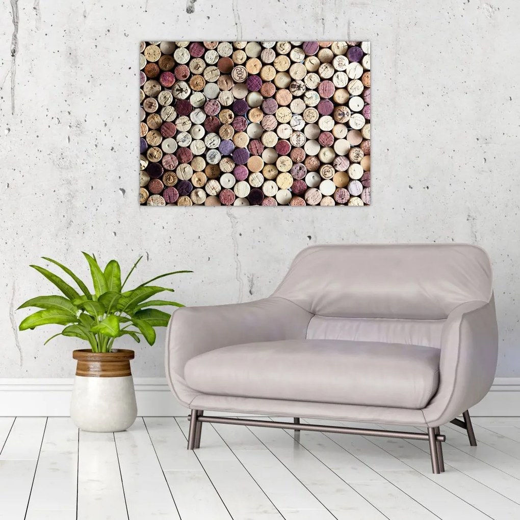 Tablou pe sticlă - Sezonul vinurilor (70x50 cm)